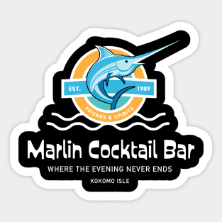 Marlin Cocktail Bar Sticker